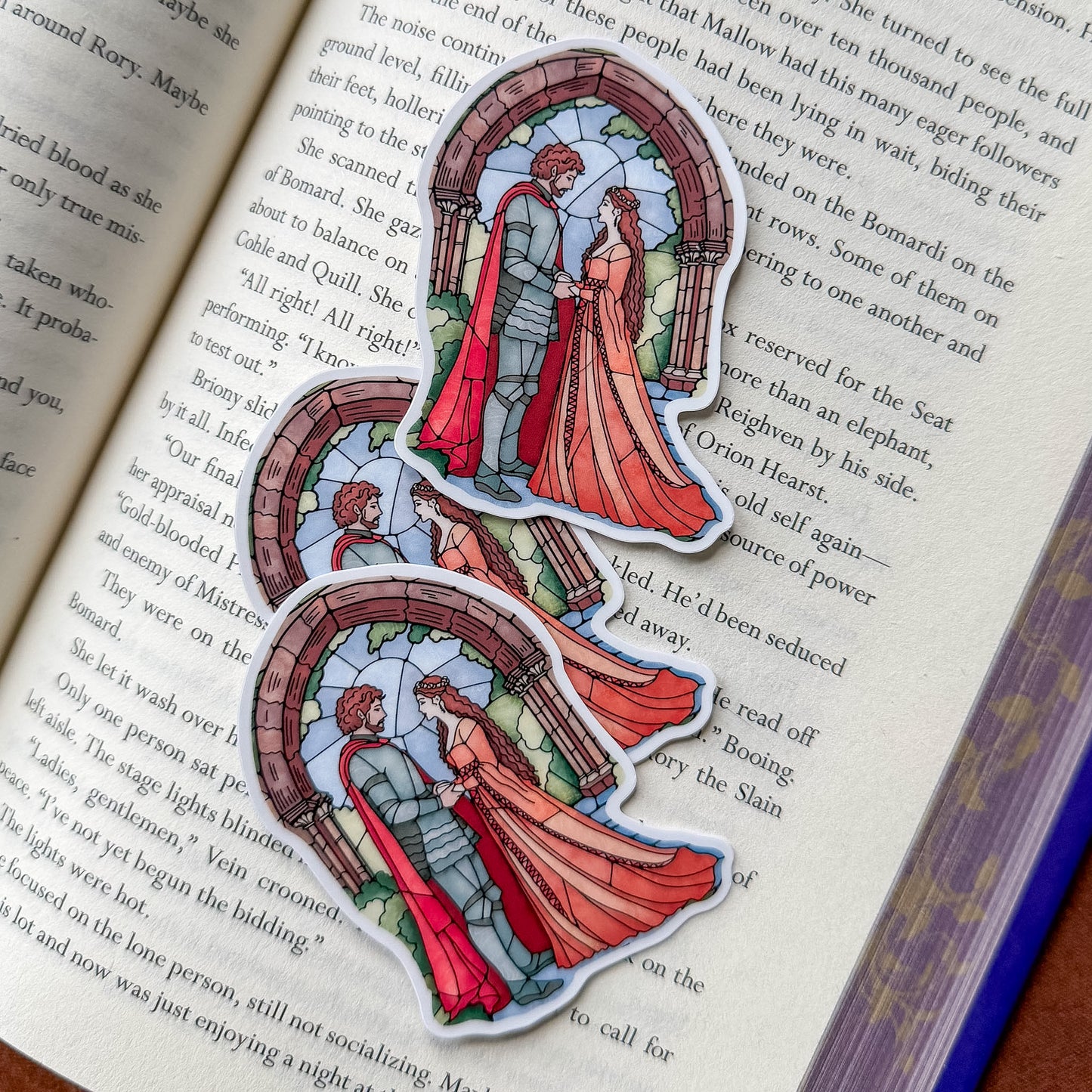 Medieval Romance Bookish Kindle Sticker