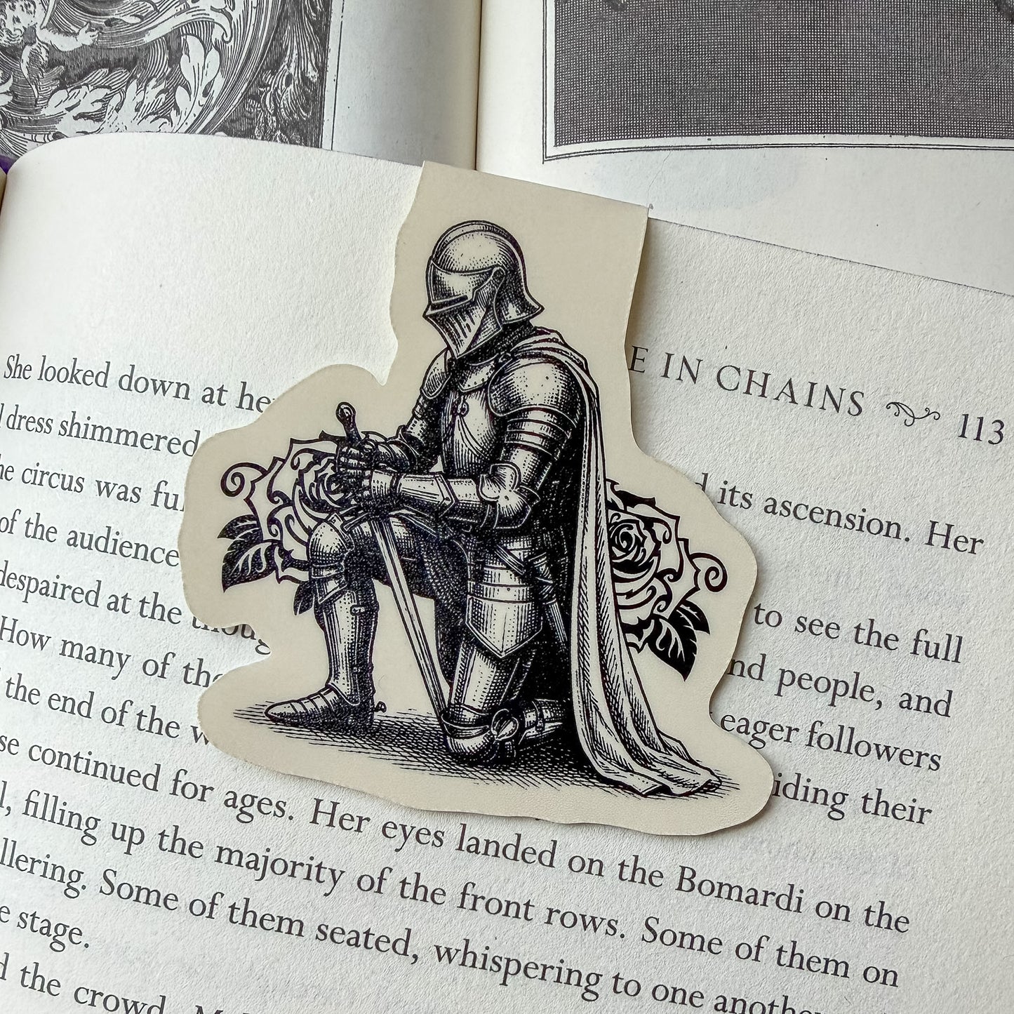 Kneeling Knight Magnetic Bookmark