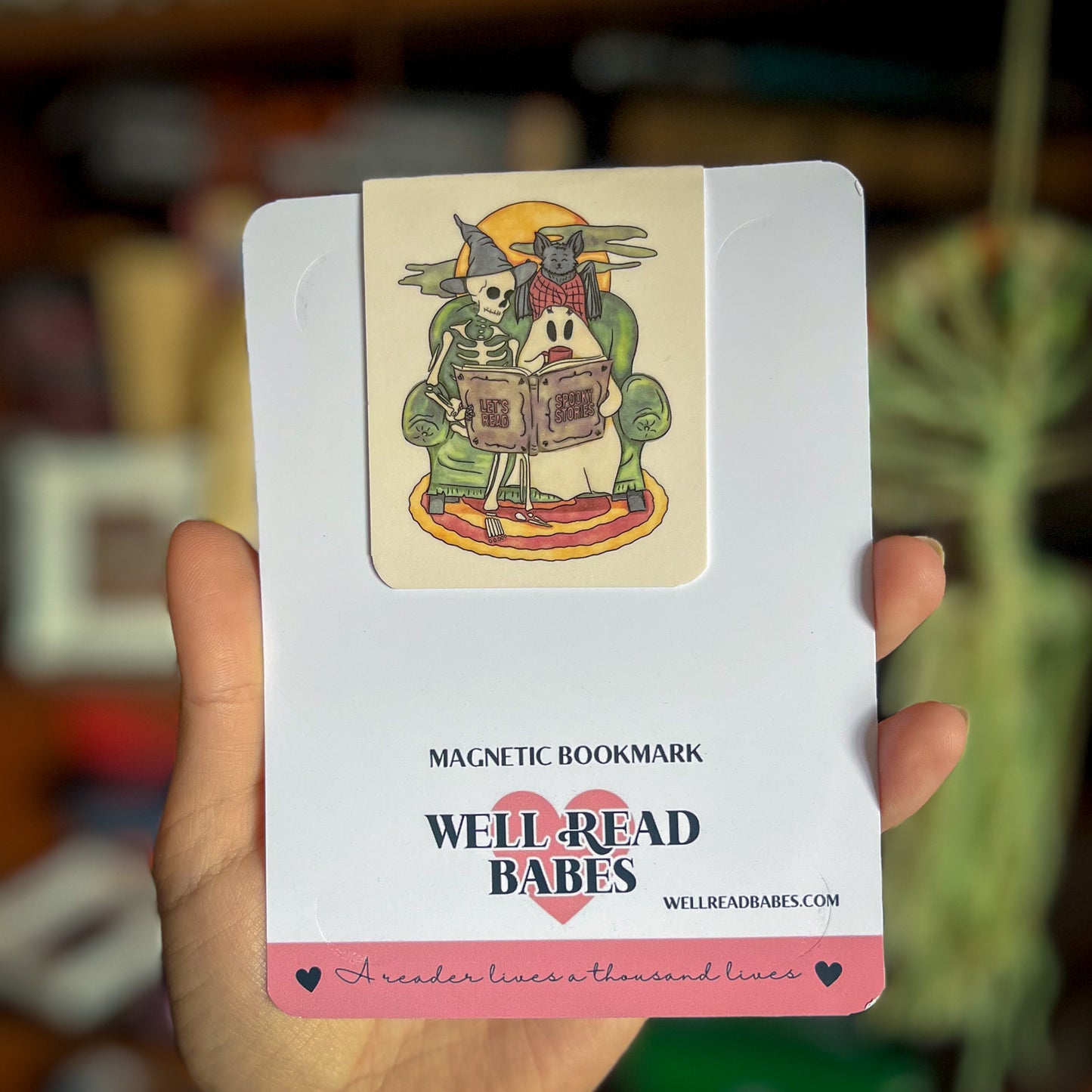 Bookish Halloween Magnetic Bookmark