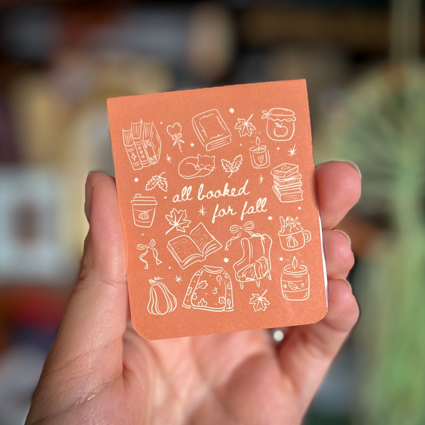 All Booked For Fall Magnetic Bookmark Gift For Book Lovers