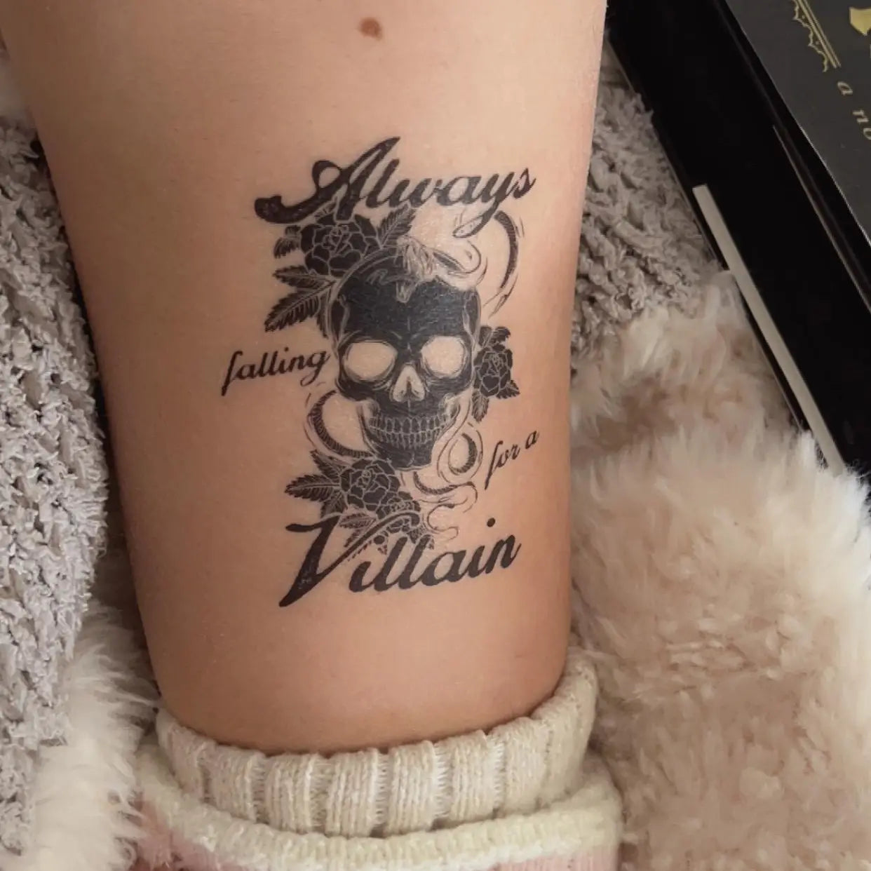 Dark Romance Villain Lover Temporary Tattoo Bookish Cosplay