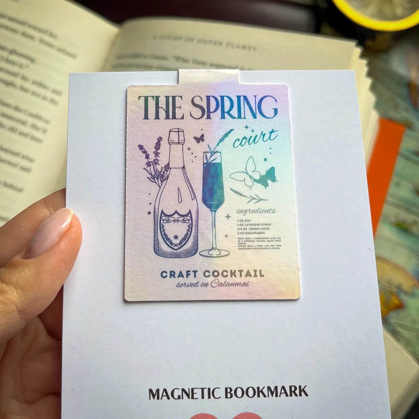 Magnetic Bookmark Romantasy ACOTAR Spring Court Bookish Gift
