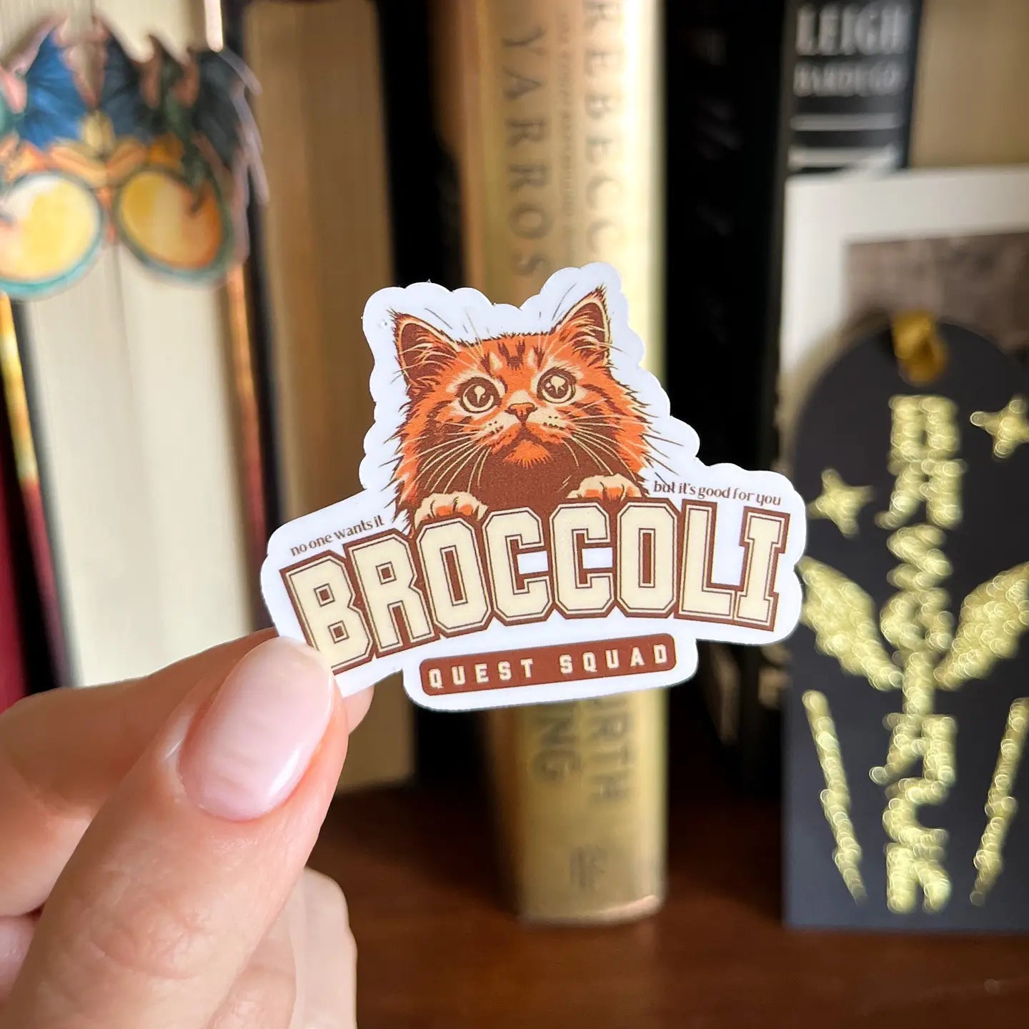 Broccoli Fourth Wing - Kindle Sticker Romantasy Book Gift