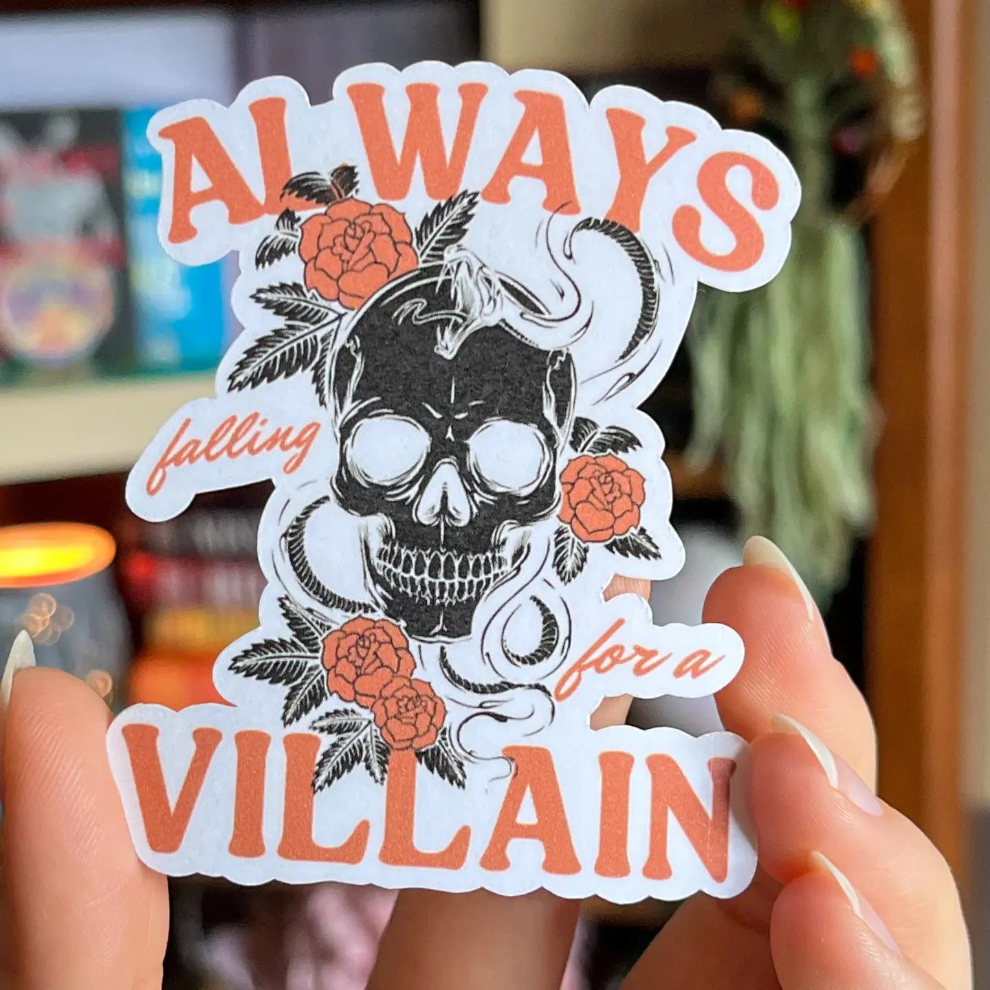 Villain Bookish Sticker - Kindle Sticker - Morally Gray 3"
