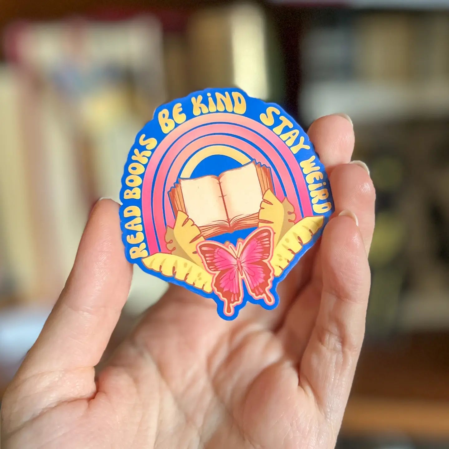 Retro Funny Bookish Sticker Romantasy Gift Kindle Sticker