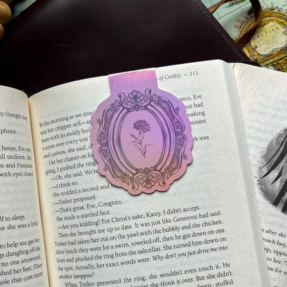 Magnetic Bookmark Holographic Bow Book Lover Romantasy Gift