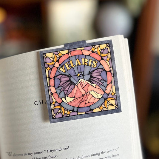 ACOTAR Magnetic Bookmark - Velaris Stained Glass Bookish Gift