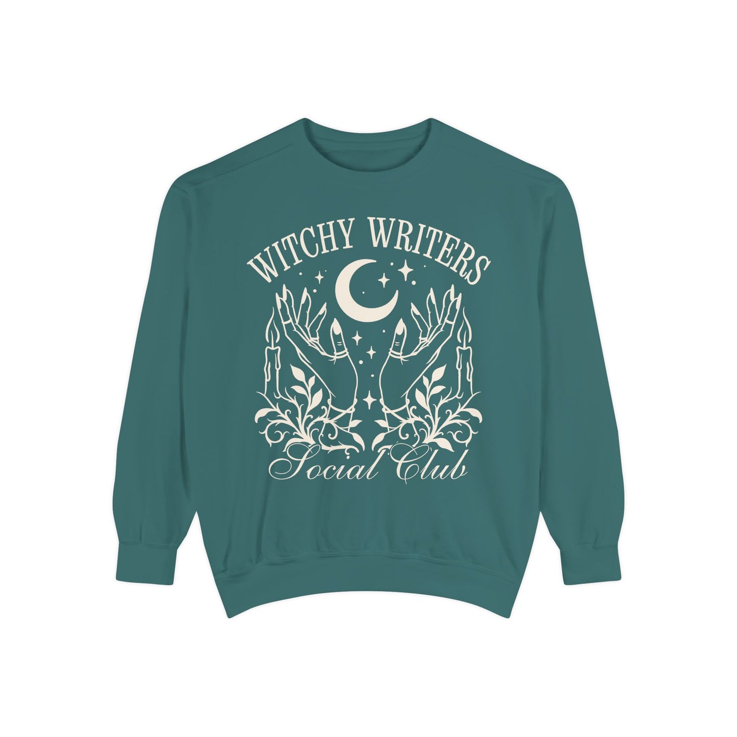 Witchy Writers Comfort Colors Sweatshirt - Book Lover Crewneck