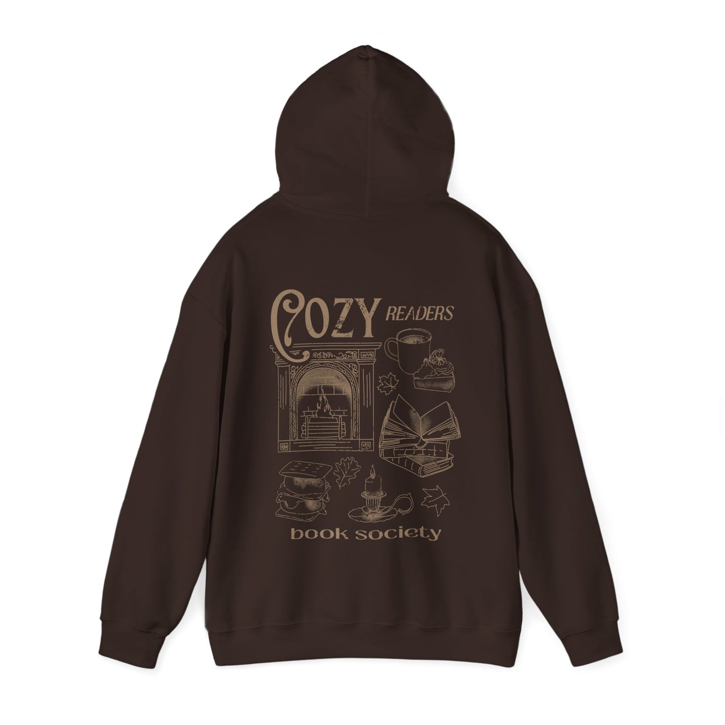 Cozy Readers Book Society - Bookish Hoodie Back Print