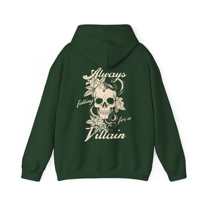 Always Falling For A Villain Double Sided Print Hoodie - Book Lover Sweatshirt