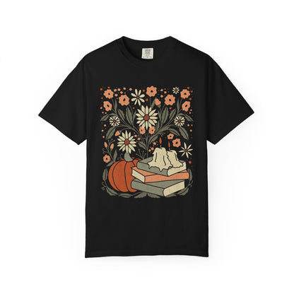 Floral Fall Shirt - Book Lover Tee