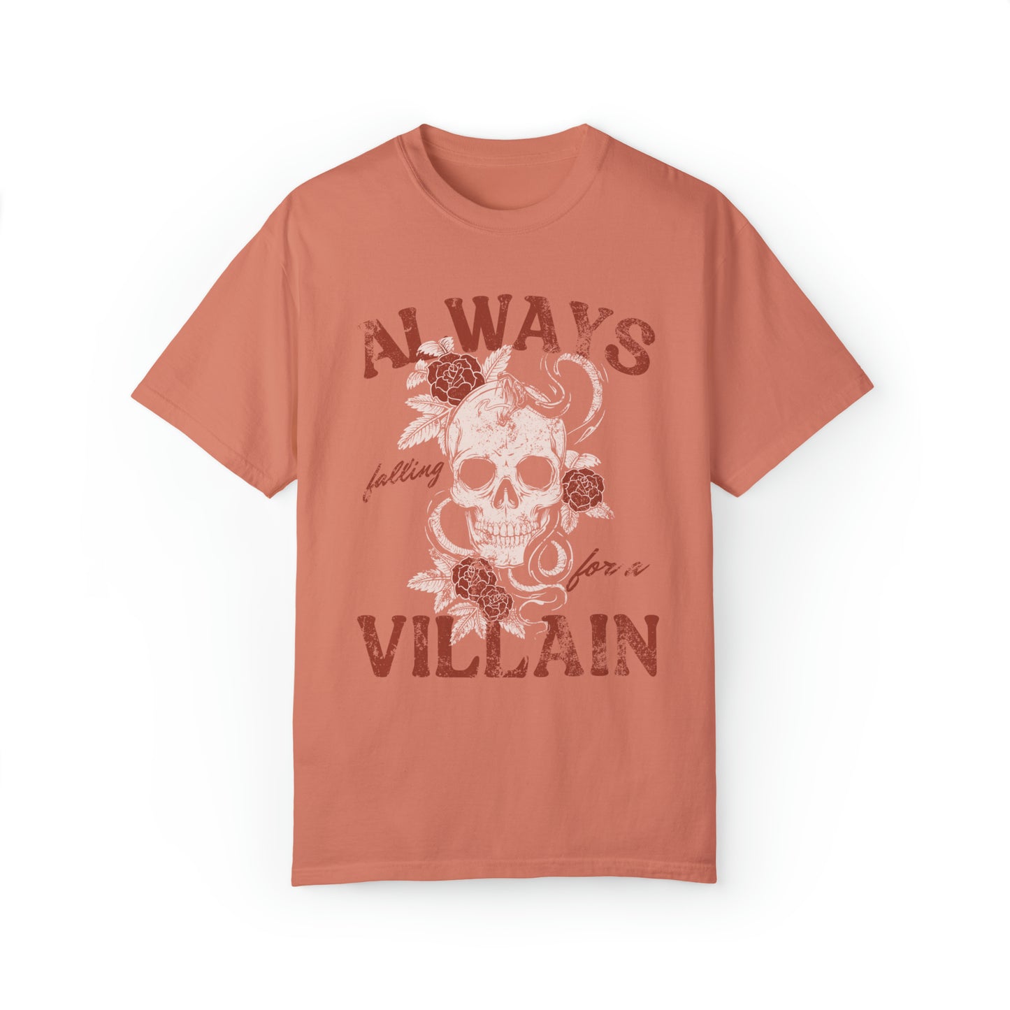 Always Falling For A Villain Tee - Comfort Colors Bookish Shirt