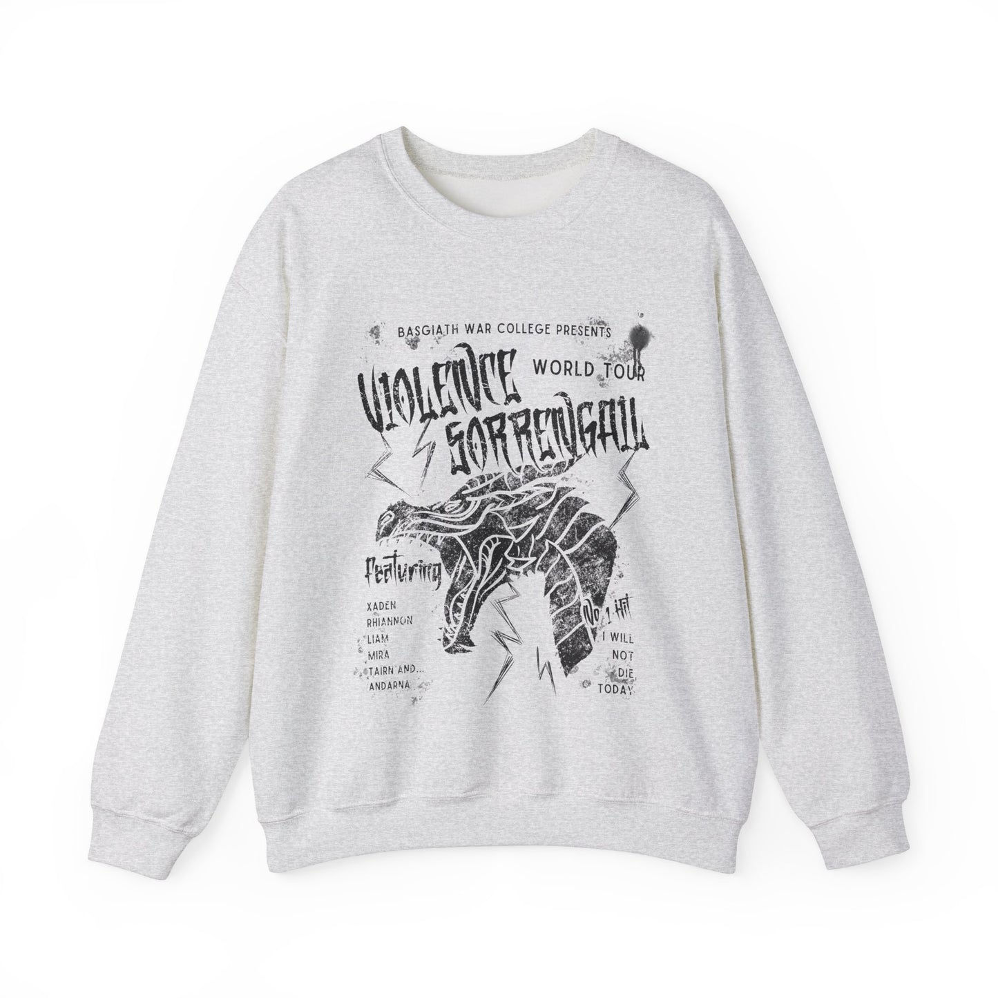 Fourth Wing Sweatshirt - Violence Sorrengail World Tour Crewneck