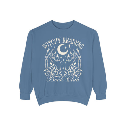 Witchy Readers Comfort Colors Sweatshirt - Book Lover Crewneck