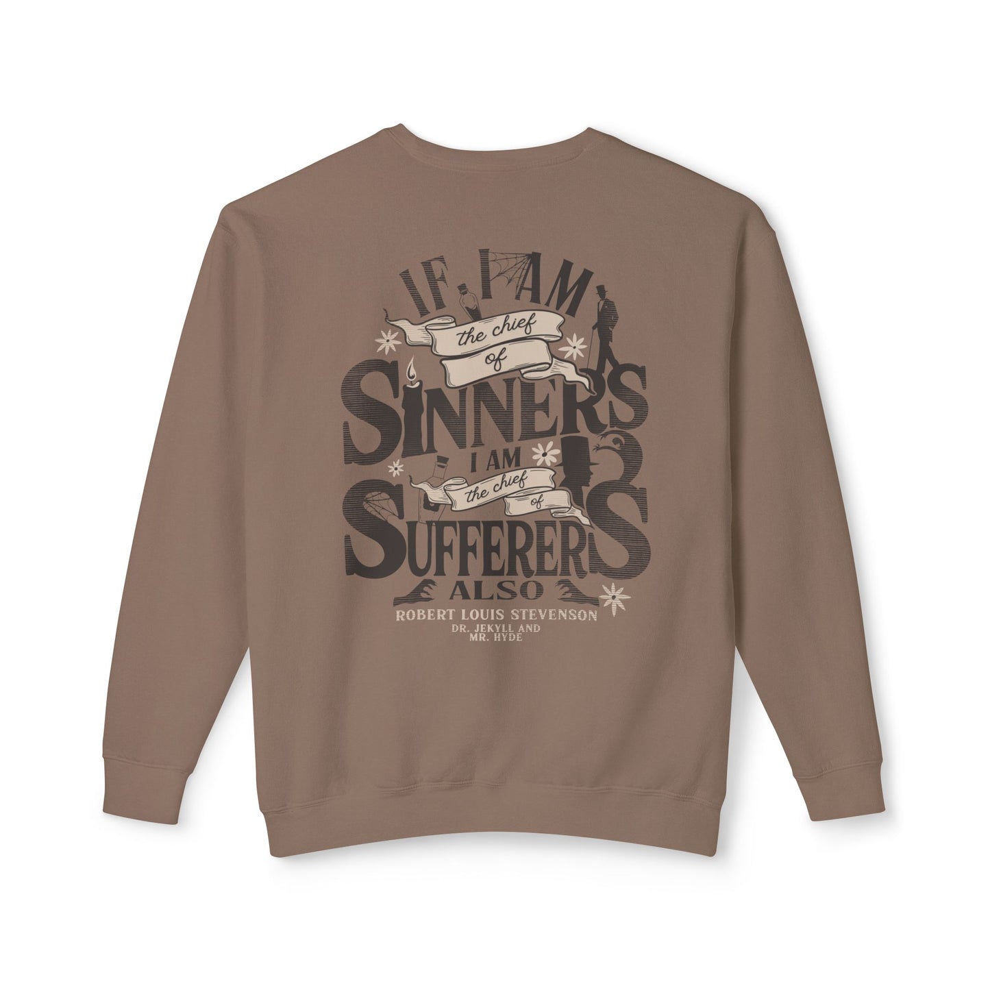 Jekyll And Hyde Lightweight Crewneck Sweatshirt Back Print