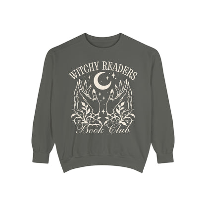 Witchy Readers Comfort Colors Sweatshirt - Book Lover Crewneck