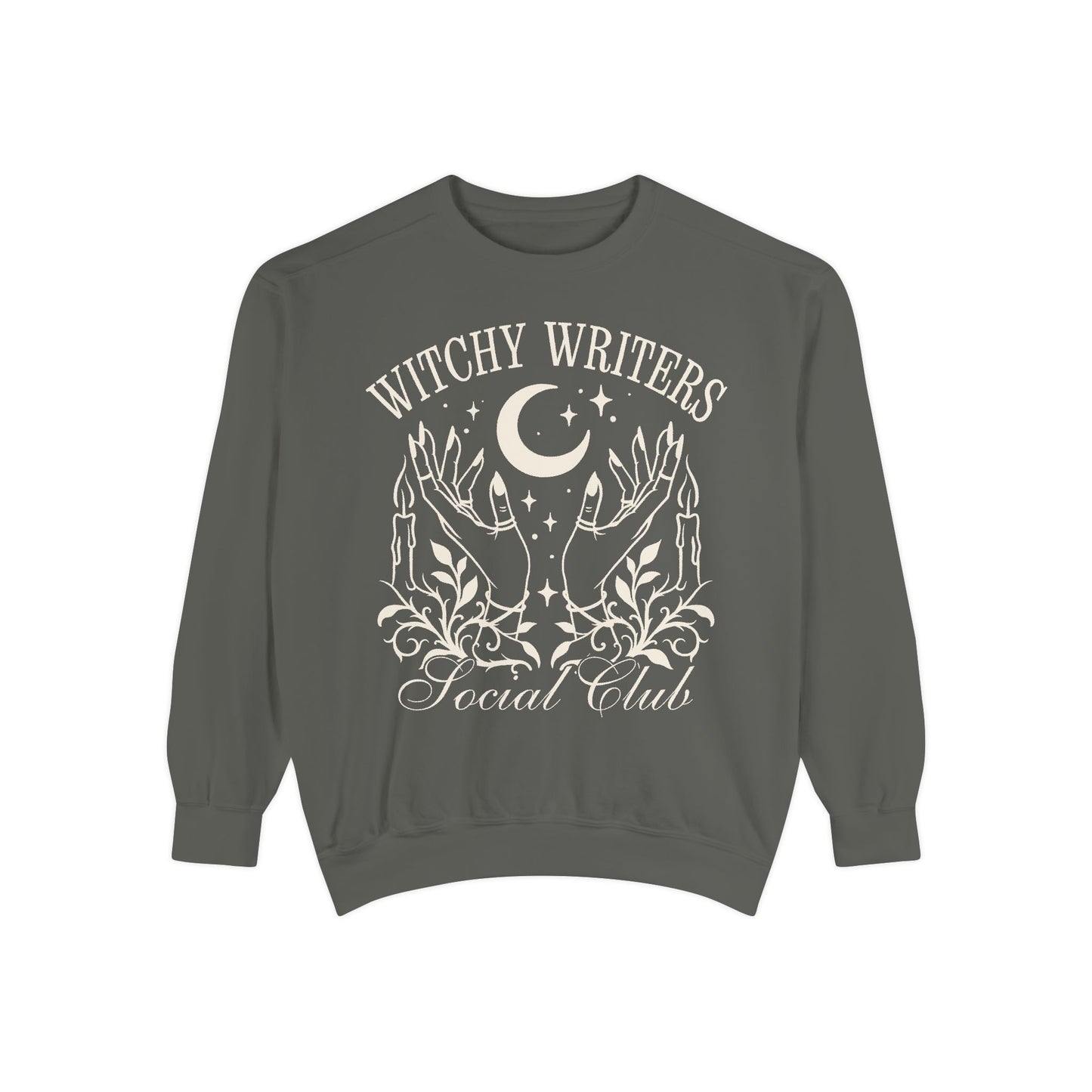 Witchy Writers Comfort Colors Sweatshirt - Book Lover Crewneck