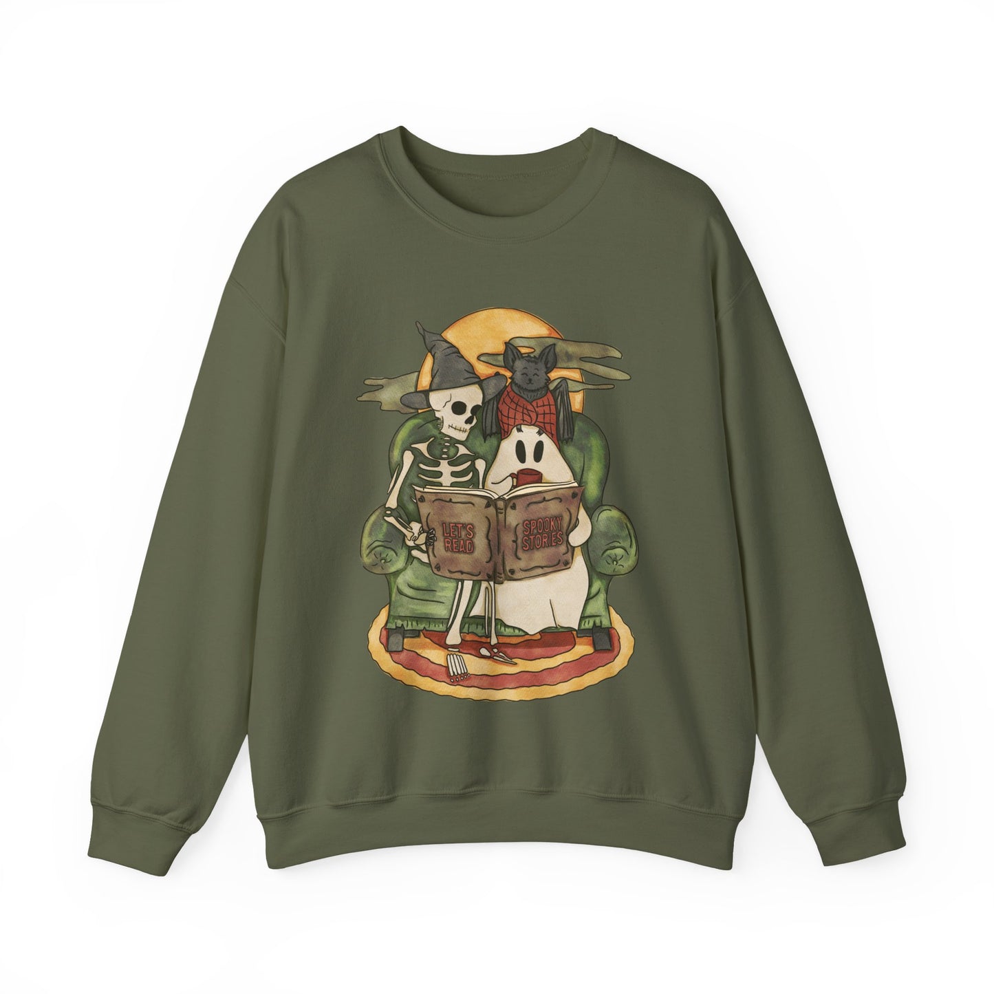 Halloween Book Club Sweatshirt - Book Lover Crewneck