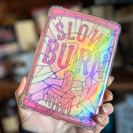 Slow Burn Book Trope - Kindle Insert For Clear Case - Kindle Accessories - Bookish Art