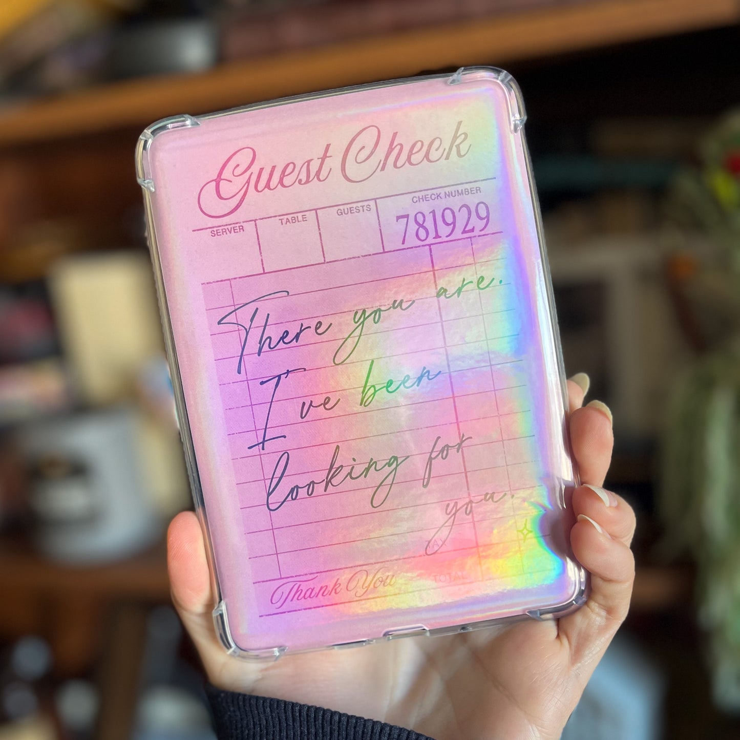 Guest Check ACOTAR Quote - Kindle Insert For Clear Case - Kindle Accessories - Bookish Art