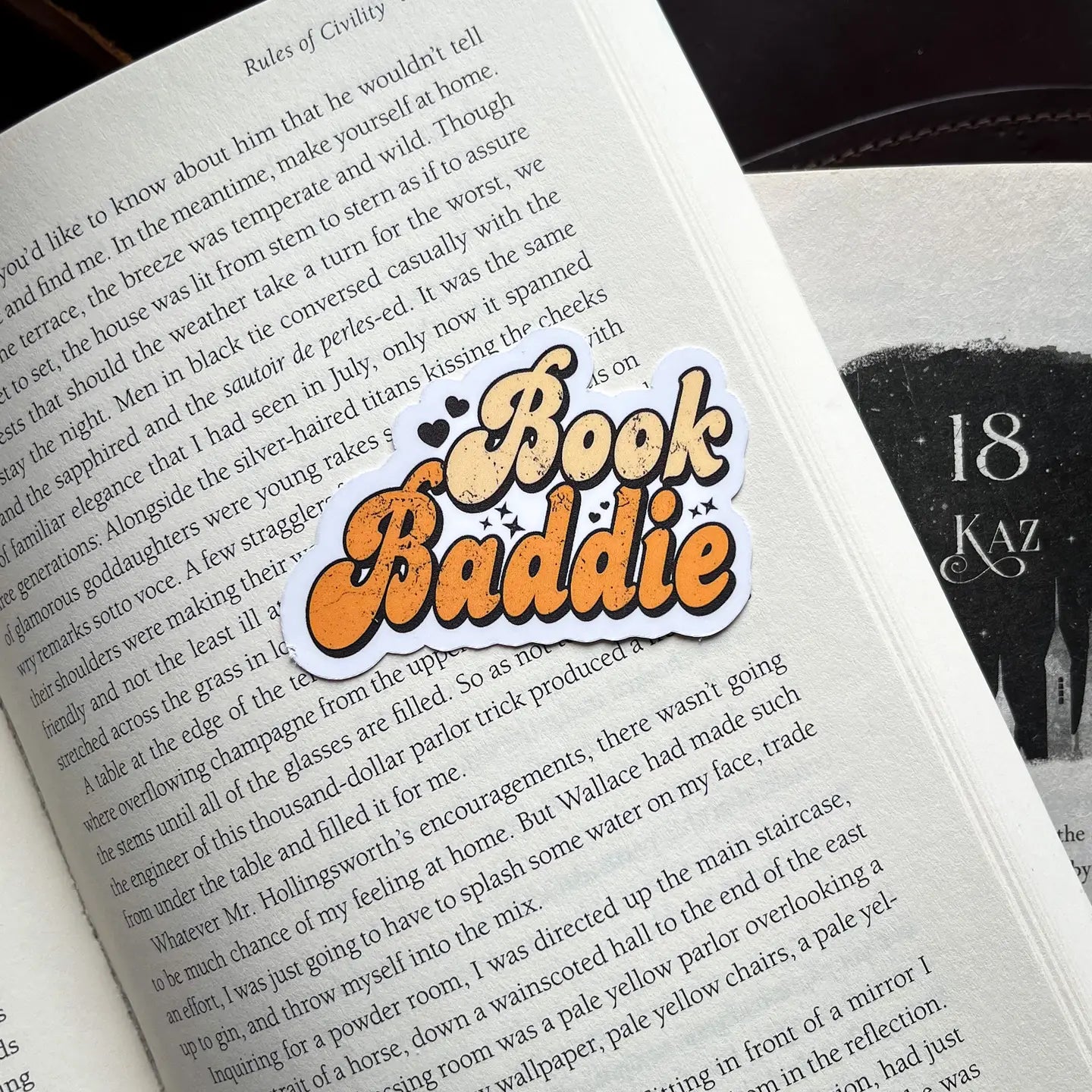 Book Baddie Bookish Sticker Romantasy Gift Kindle Sticker