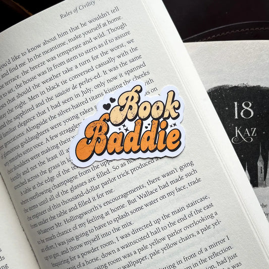Book Baddie Bookish Sticker Romantasy Gift Kindle Sticker