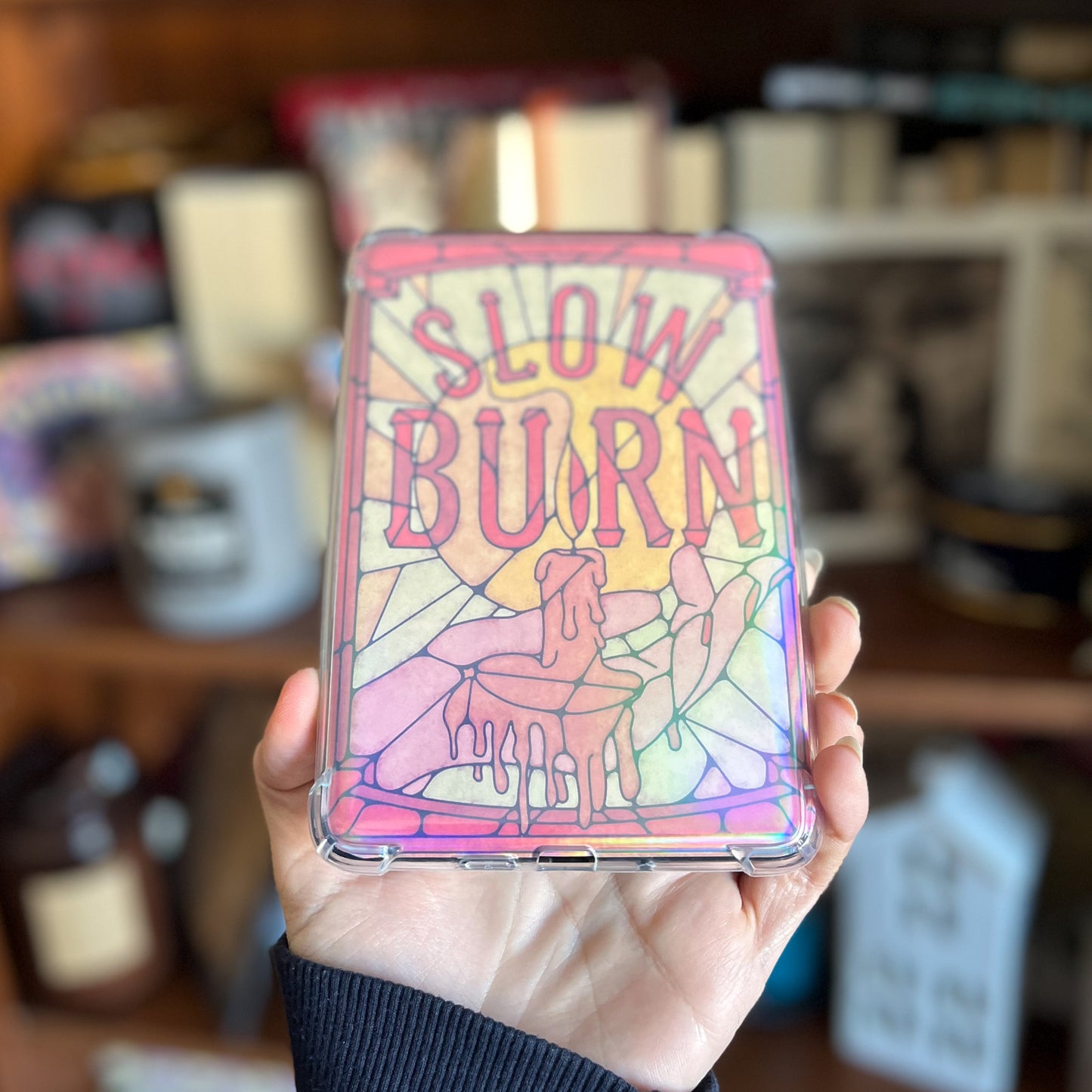 Slow Burn Book Trope - Kindle Insert For Clear Case - Kindle Accessories - Bookish Art