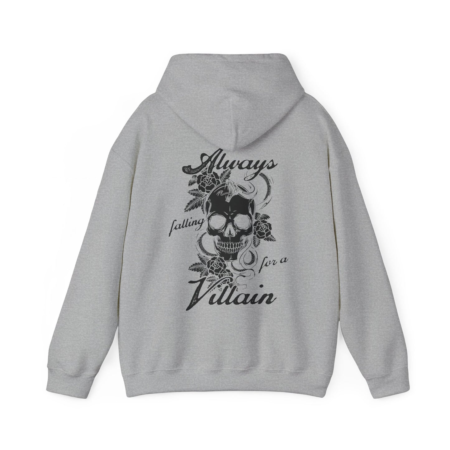 Always Falling For A Villain Double Sided Print Hoodie - Book Lover Sweatshirt