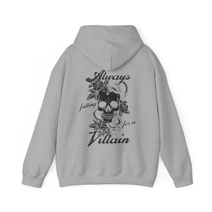 Always Falling For A Villain Double Sided Print Hoodie - Book Lover Sweatshirt