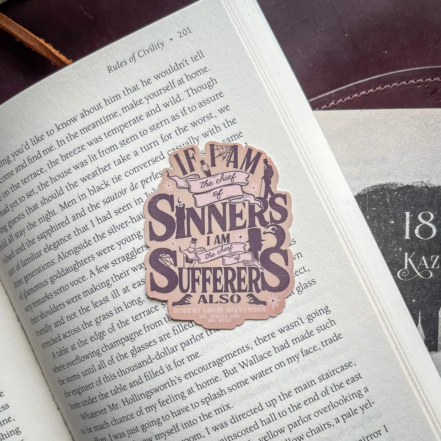 Dr Jekyll Mr Hyde Bookish Sticker Gothic Kindle Sticker Gift