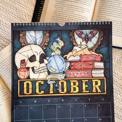 Stained Glass Art Calendar - 2026 Wall Calendar