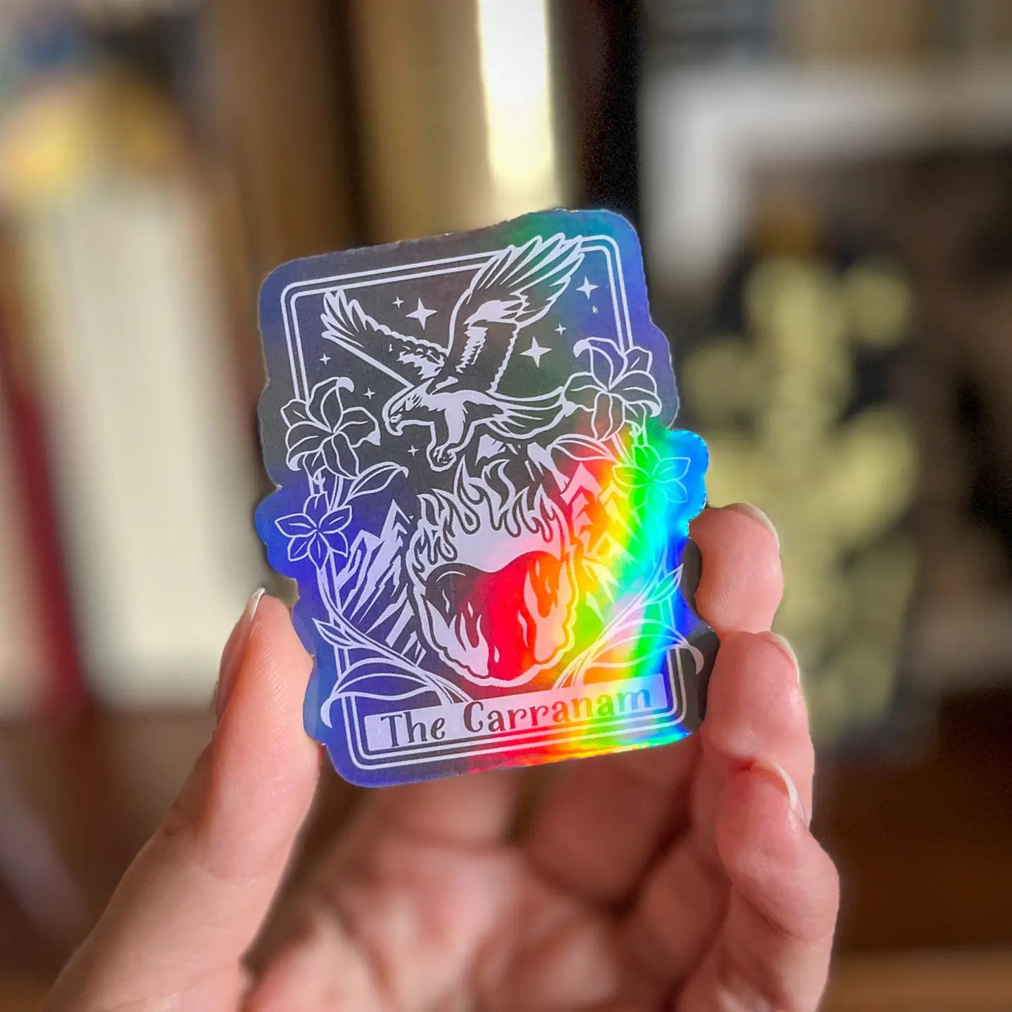 Throne Of Glass Romantasy Gift Black Bookish Kindle Sticker