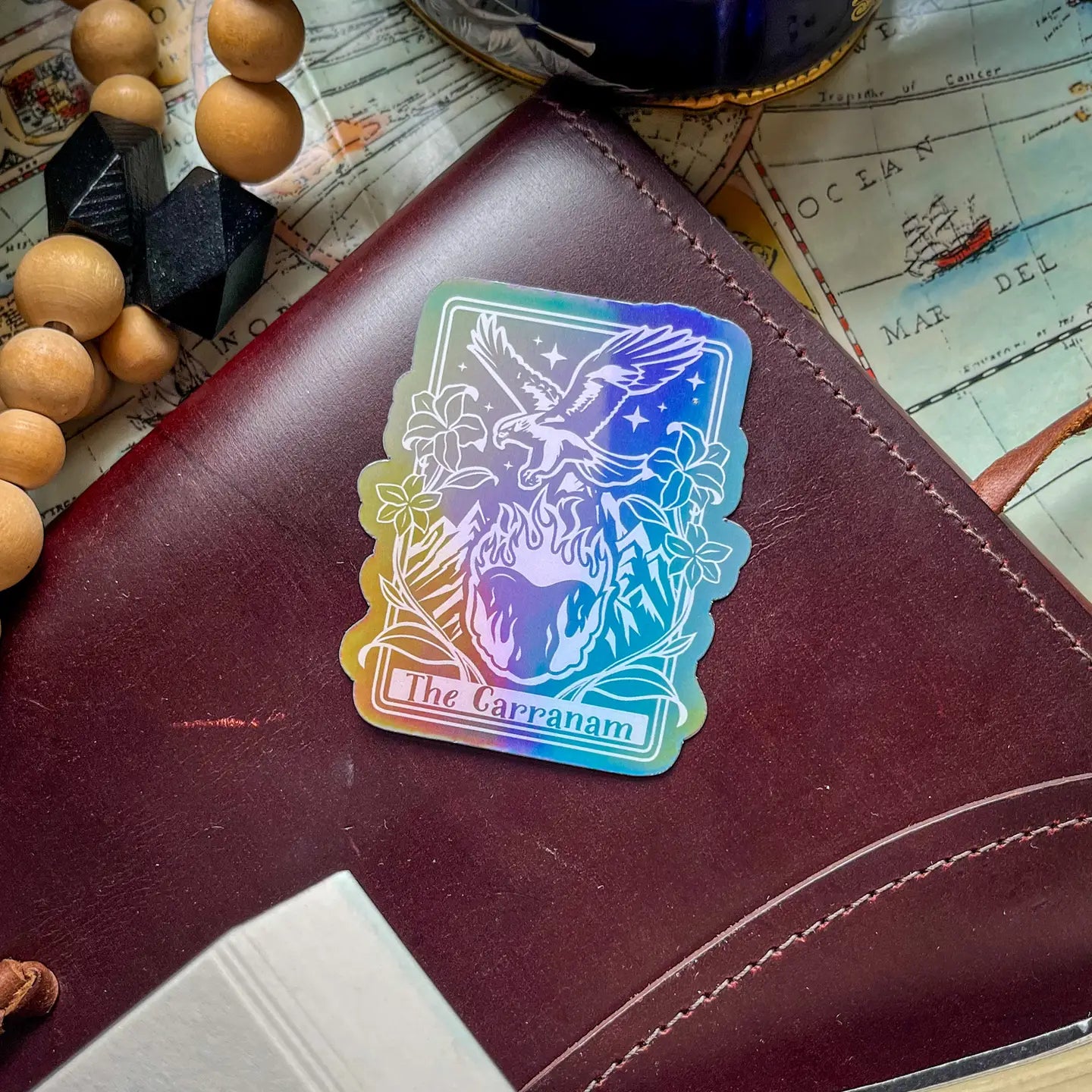 Throne Of Glass Romantasy Gift Black Bookish Kindle Sticker