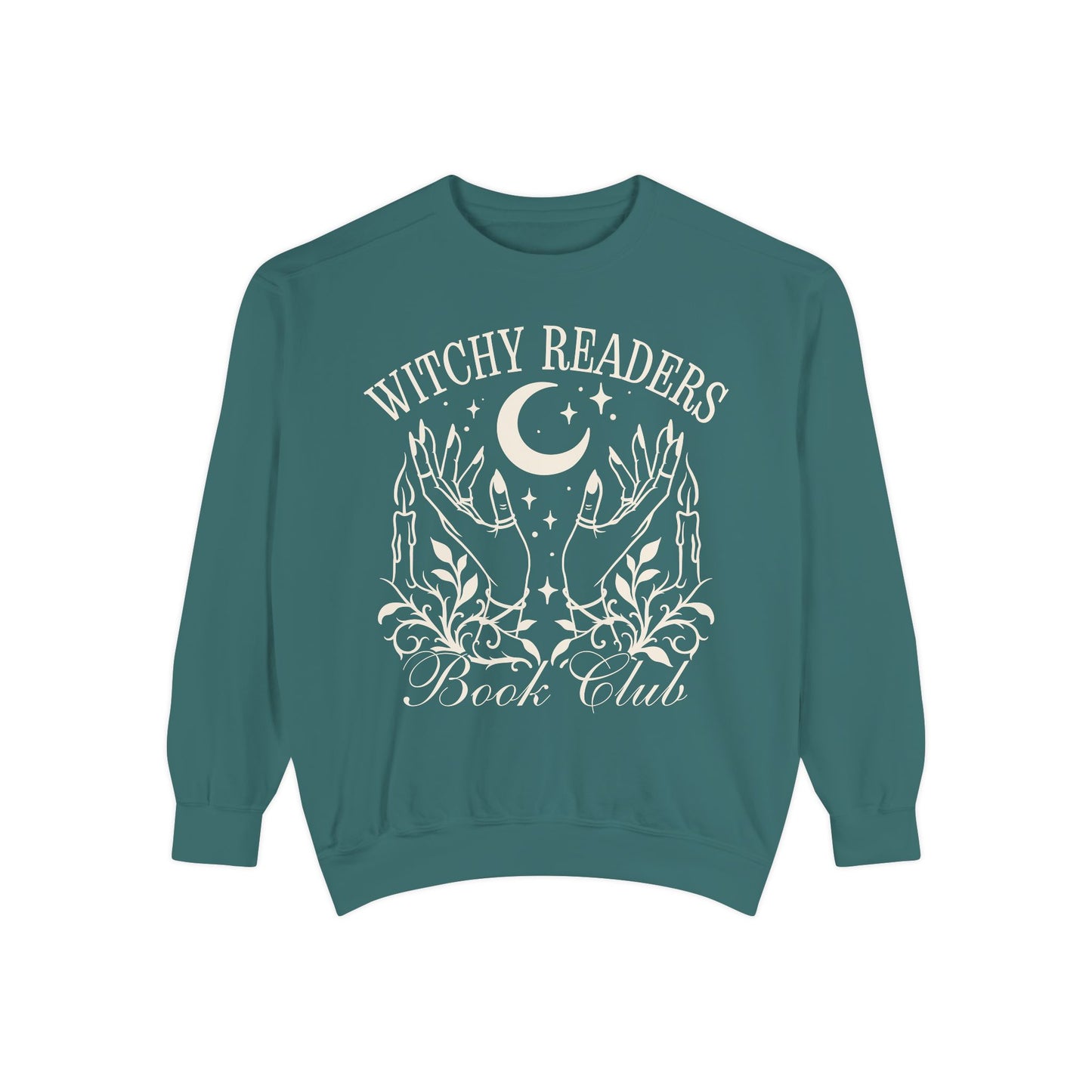 Witchy Readers Comfort Colors Sweatshirt - Book Lover Crewneck