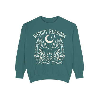 Witchy Readers Comfort Colors Sweatshirt - Book Lover Crewneck