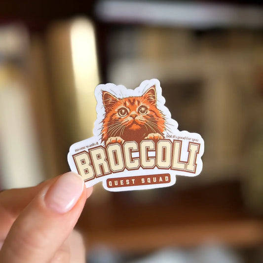 Broccoli Fourth Wing - Kindle Sticker Romantasy Book Gift