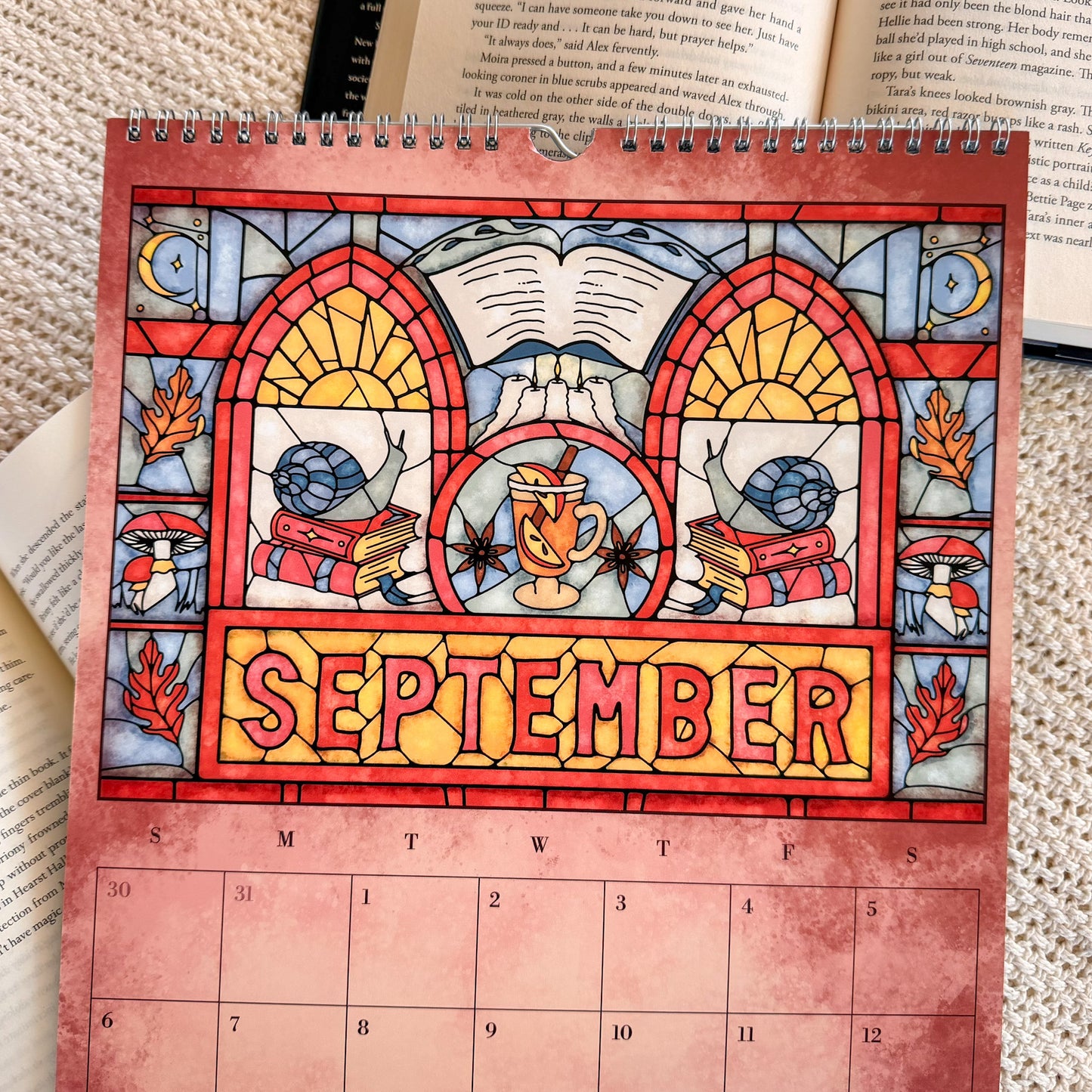 Stained Glass Art Calendar - 2026 Wall Calendar