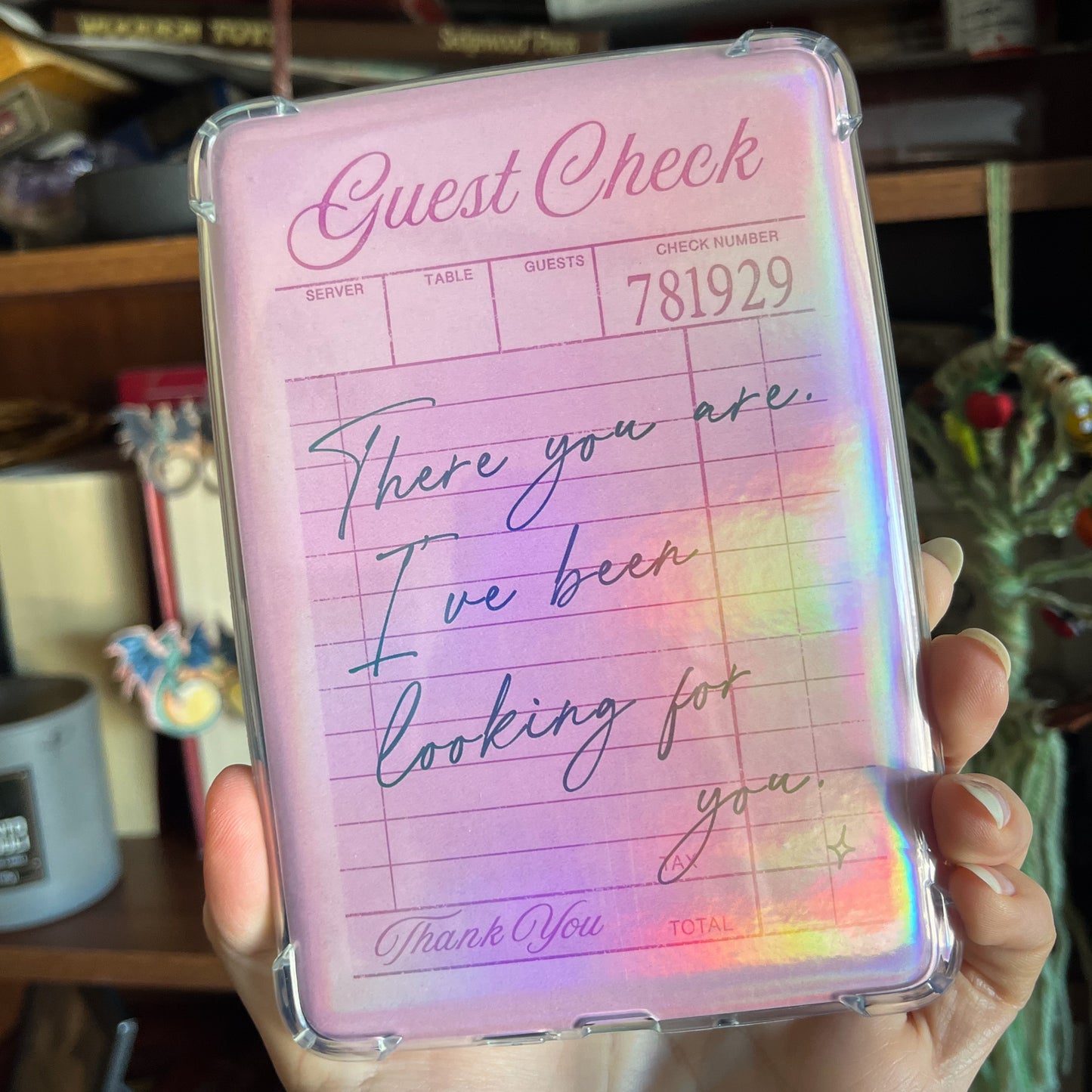 Guest Check ACOTAR Quote - Kindle Insert For Clear Case - Kindle Accessories - Bookish Art