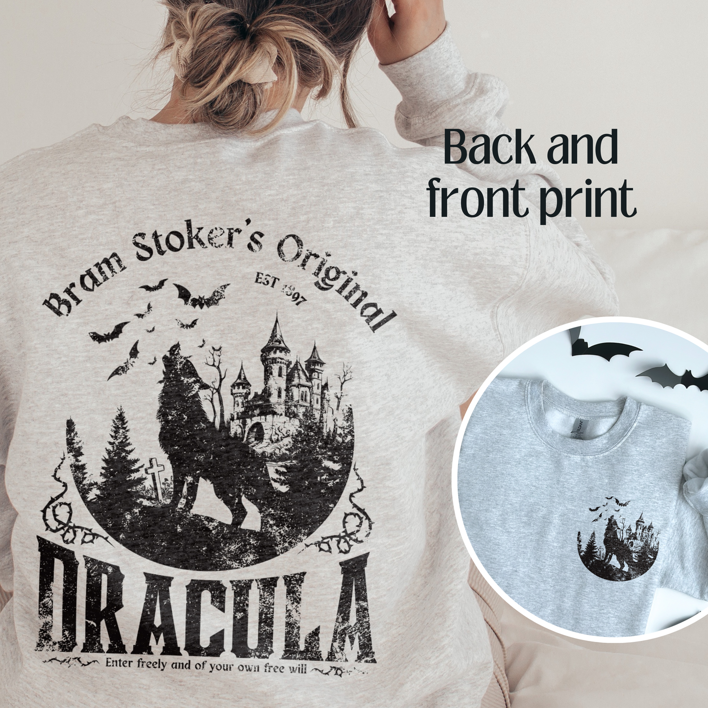 Bram Stoker Dracula Crewneck Sweatshirt