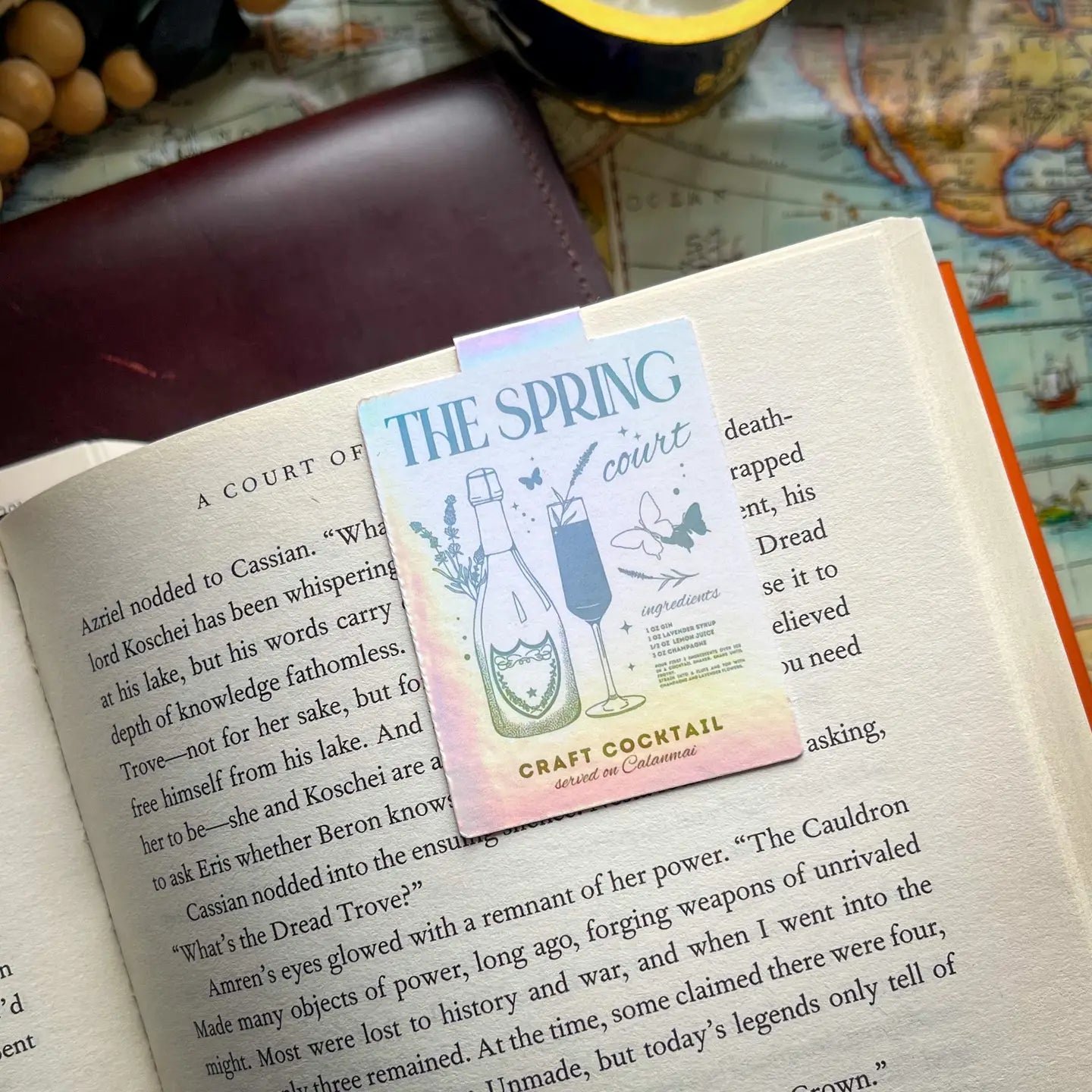 Magnetic Bookmark Romantasy ACOTAR Spring Court Bookish Gift