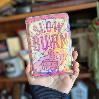 Slow Burn Book Trope - Kindle Insert For Clear Case - Kindle Accessories - Bookish Art