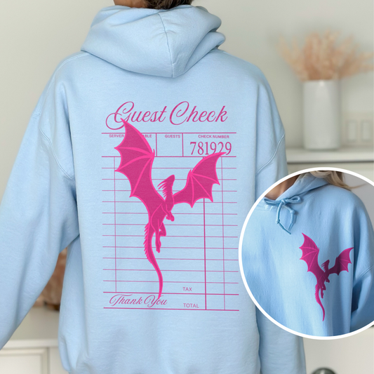 Fourth Wing Guest Check Dragon Hoodie