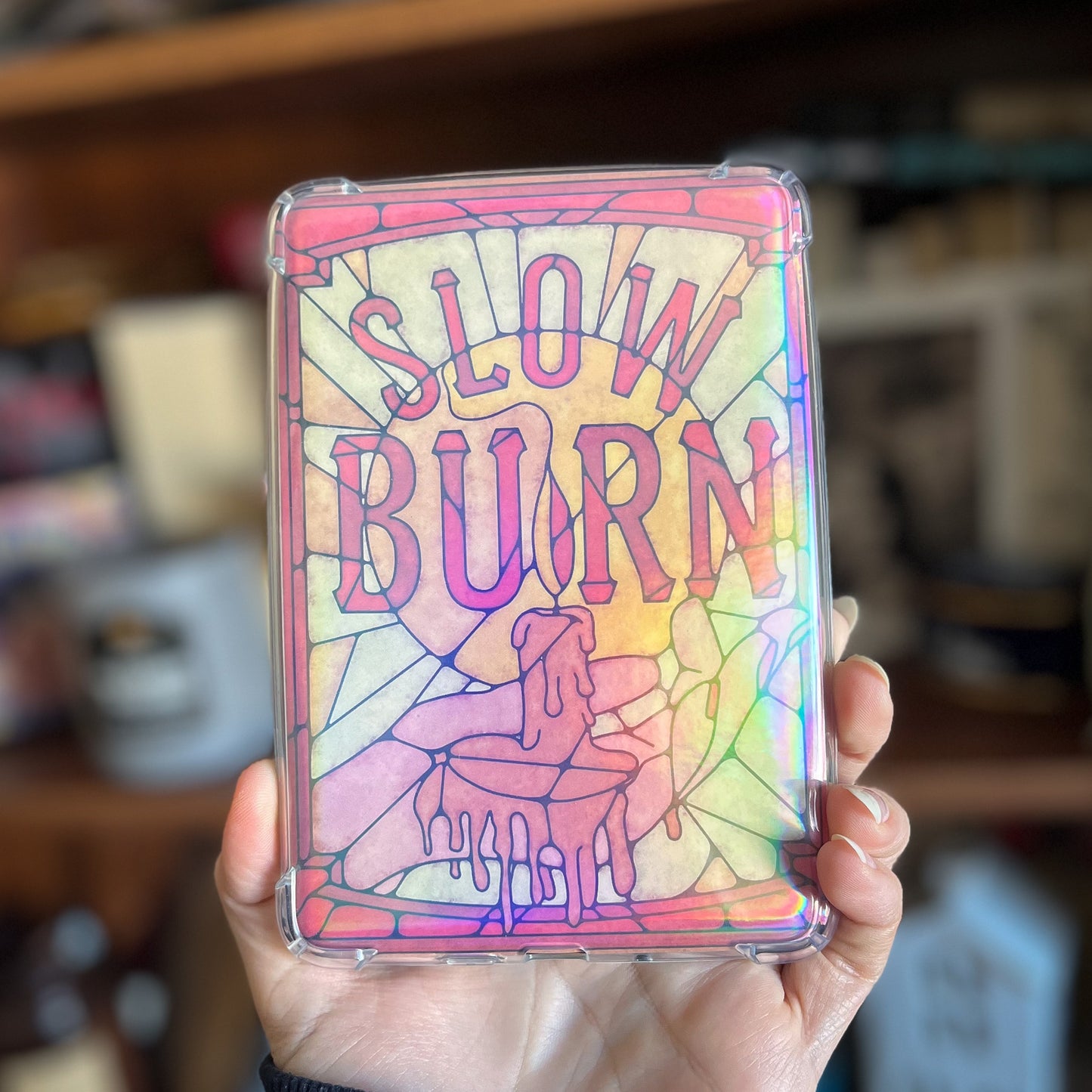 Slow Burn Book Trope - Kindle Insert For Clear Case - Kindle Accessories - Bookish Art