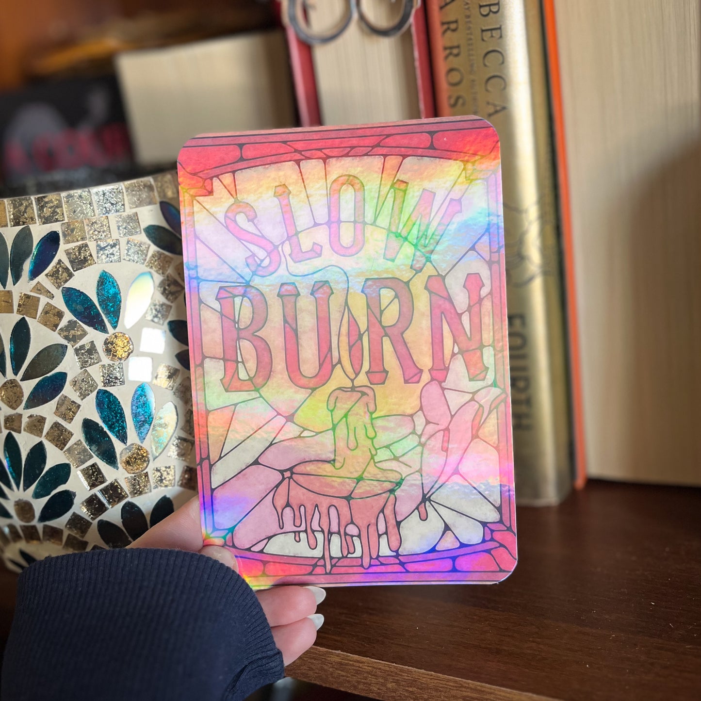 Slow Burn Book Trope - Kindle Insert For Clear Case - Kindle Accessories - Bookish Art