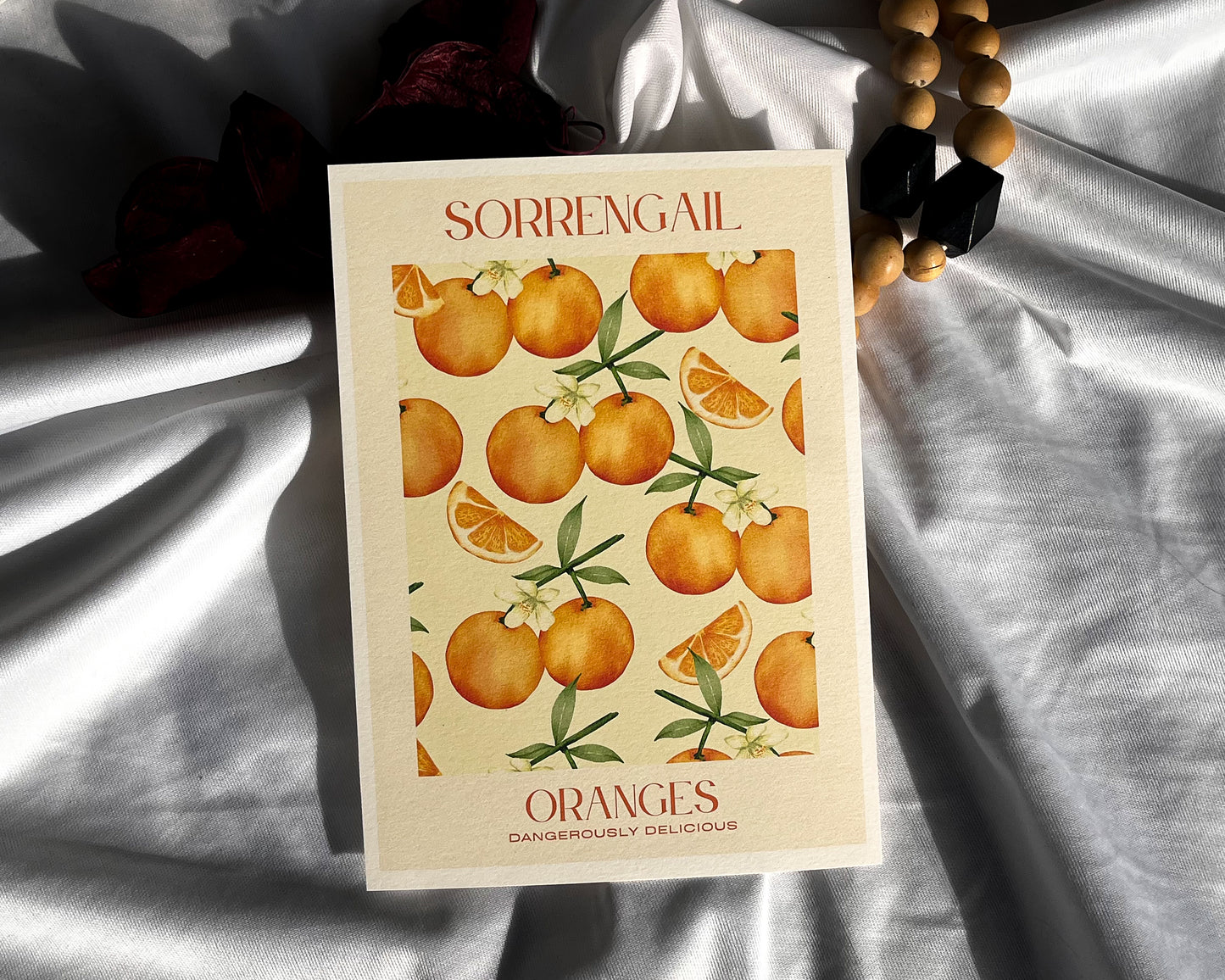 Fourth Wing - Violet Sorrengail Oranges 5x7 Poster - The Empyrean Series Art Print