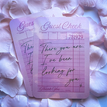 Guest Check ACOTAR Quote - Kindle Insert For Clear Case - Kindle Accessories - Bookish Art