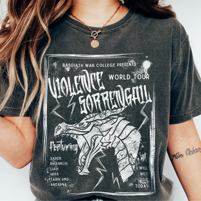 Fourth Wing Shirt - Violence Sorrengail World Tour