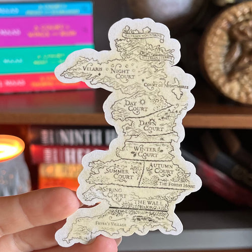 ACOTAR - Map Of Pythian - Kindle Sticker