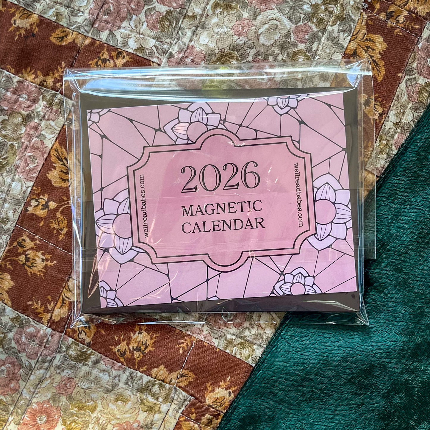 Stained Glass Art Calendar - 2026 Magnet Calendar