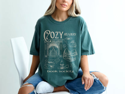 Cozy Readers Book Society - Bookish Tee